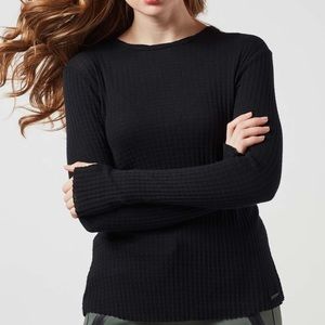 BLANC NIOR SORA LONG SLEEVED CREW NECK, size small